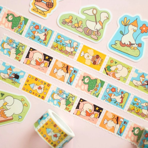 Washi tape - Timbres Ducks