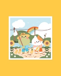 Affiche imparfaite - Let's go to Lake Biwa