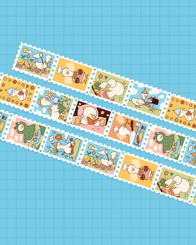 Washi tape - Timbres Ducks