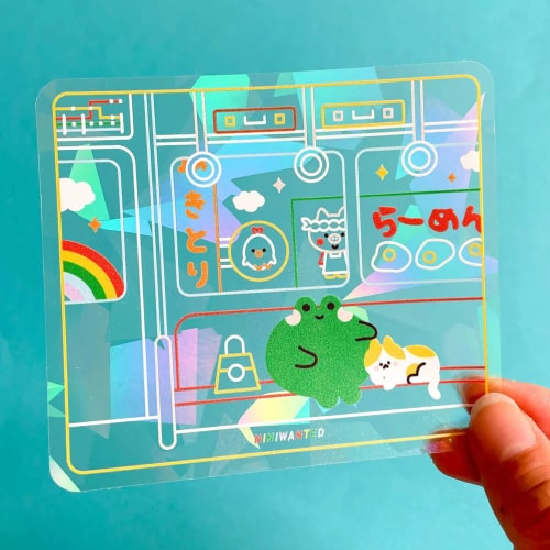 Suncatcher sticker - Travel by train