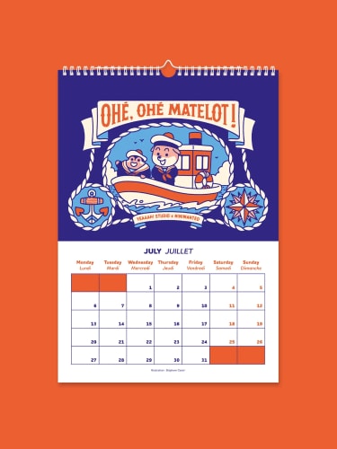 Calendrier 2026 - One year with Mimi & Bobby