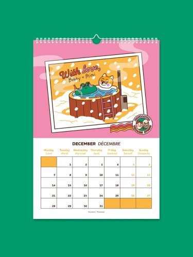 Calendrier 2026 - One year with Mimi & Bobby