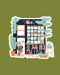 Pegatina - Tienda de plantas