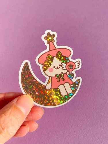 Sticker - Cat on the moon