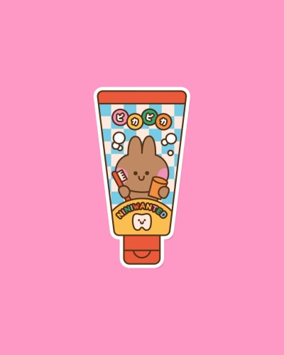 Sticker - Pika toothpaste