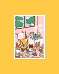 Affiche imparfaite - Bath time