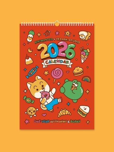 Calendrier 2026 - One year with Mimi & Bobby