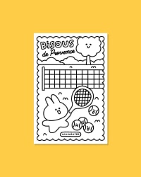 Postal para colorear - Tennis Club