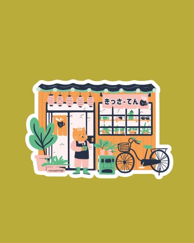Sticker - Tea shop