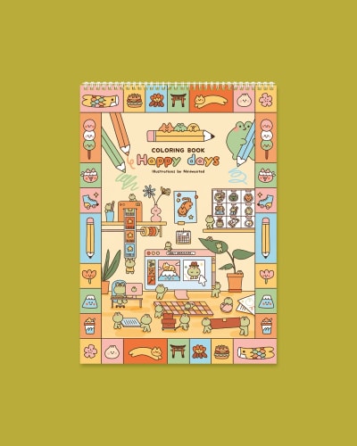 Cahier de coloriage - Happy days