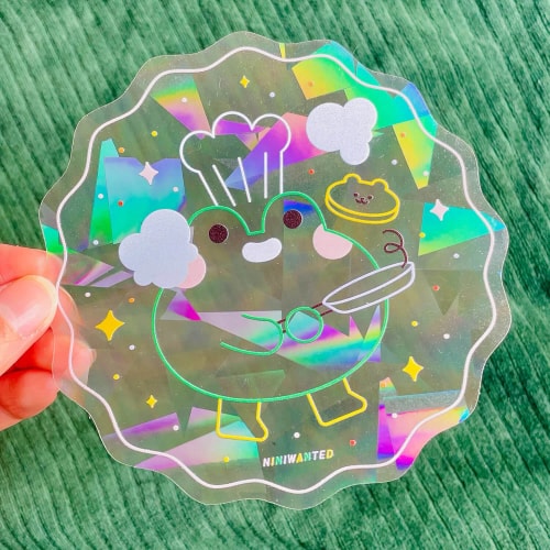Suncatcher sticker - Frog pancake