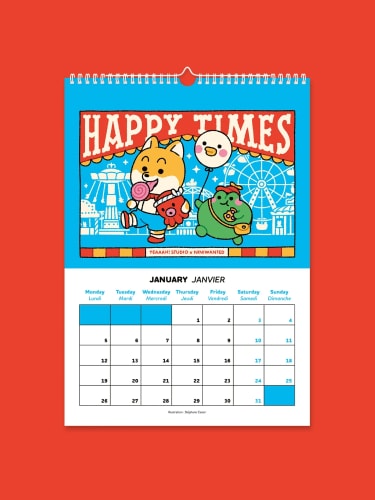 Calendrier 2026 - One year with Mimi & Bobby