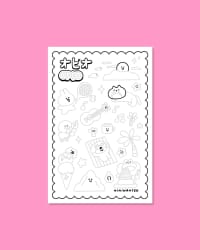 Cartes postales à colorier - Lot de 6