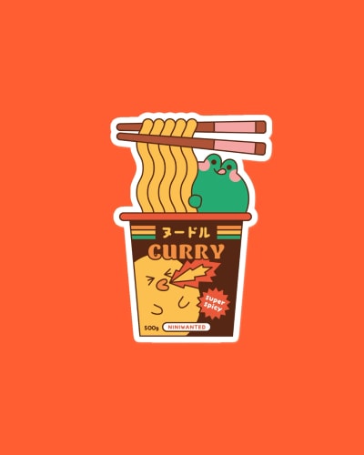Sticker - Curry noodles