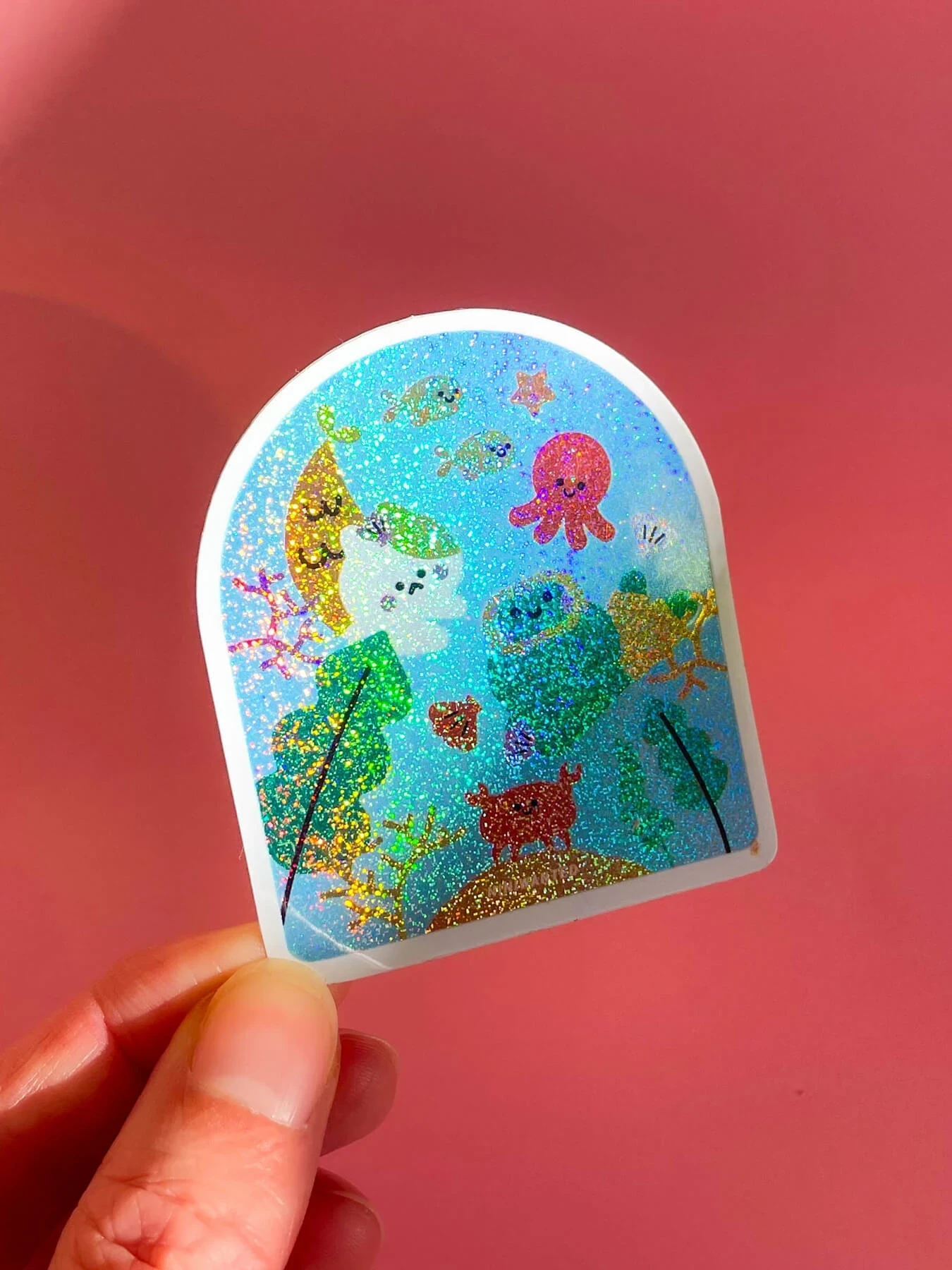 Sticker imperfecto - Ocean glow