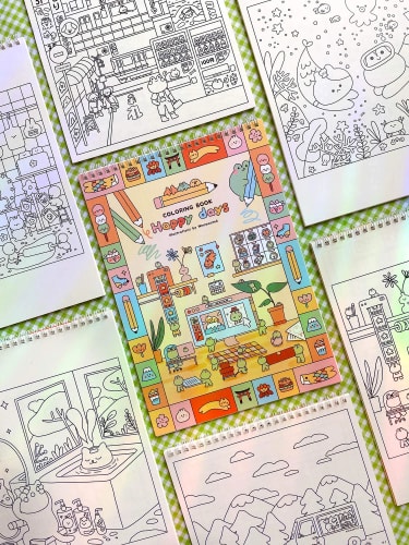 Cahier de coloriage - Happy days