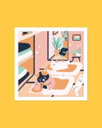 Affiche imparfaite - Japanese bedroom