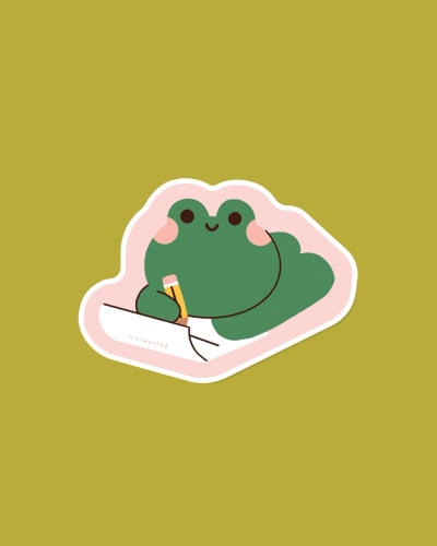 Sticker - Frog letter