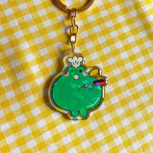 Porte-clé - Frog pancake