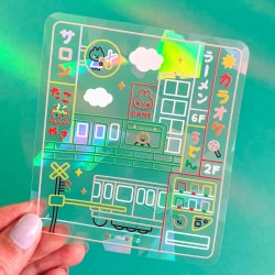 Suncatcher sticker - Día en Tokio