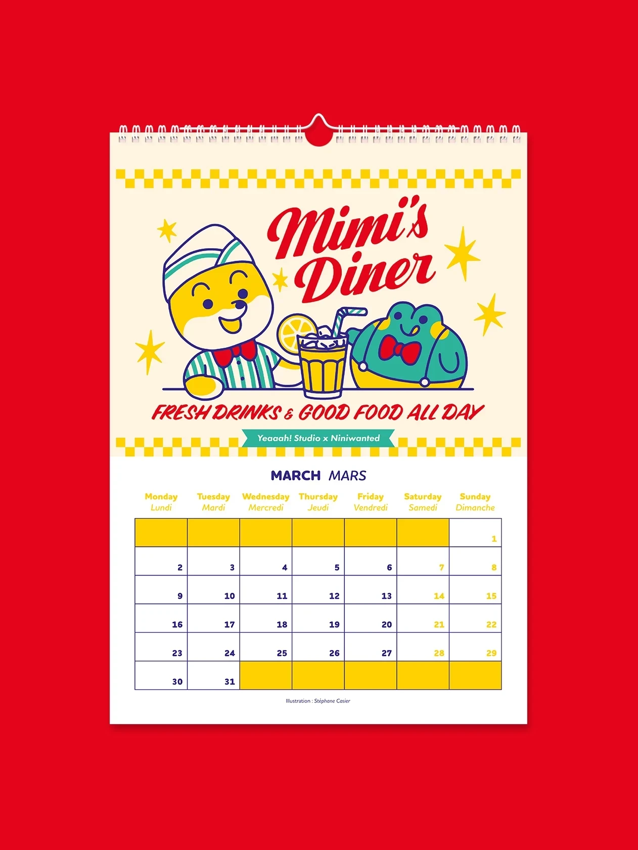 Calendrier 2026 - One year with Mimi & Bobby