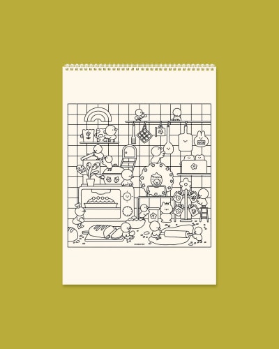 Libro para colorear - Happy days