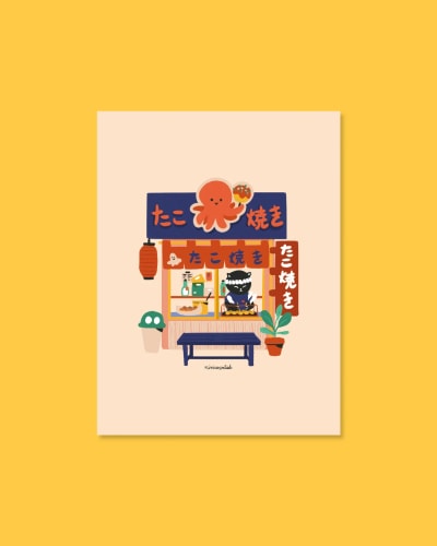 Affiche - Takoyaki Shop
