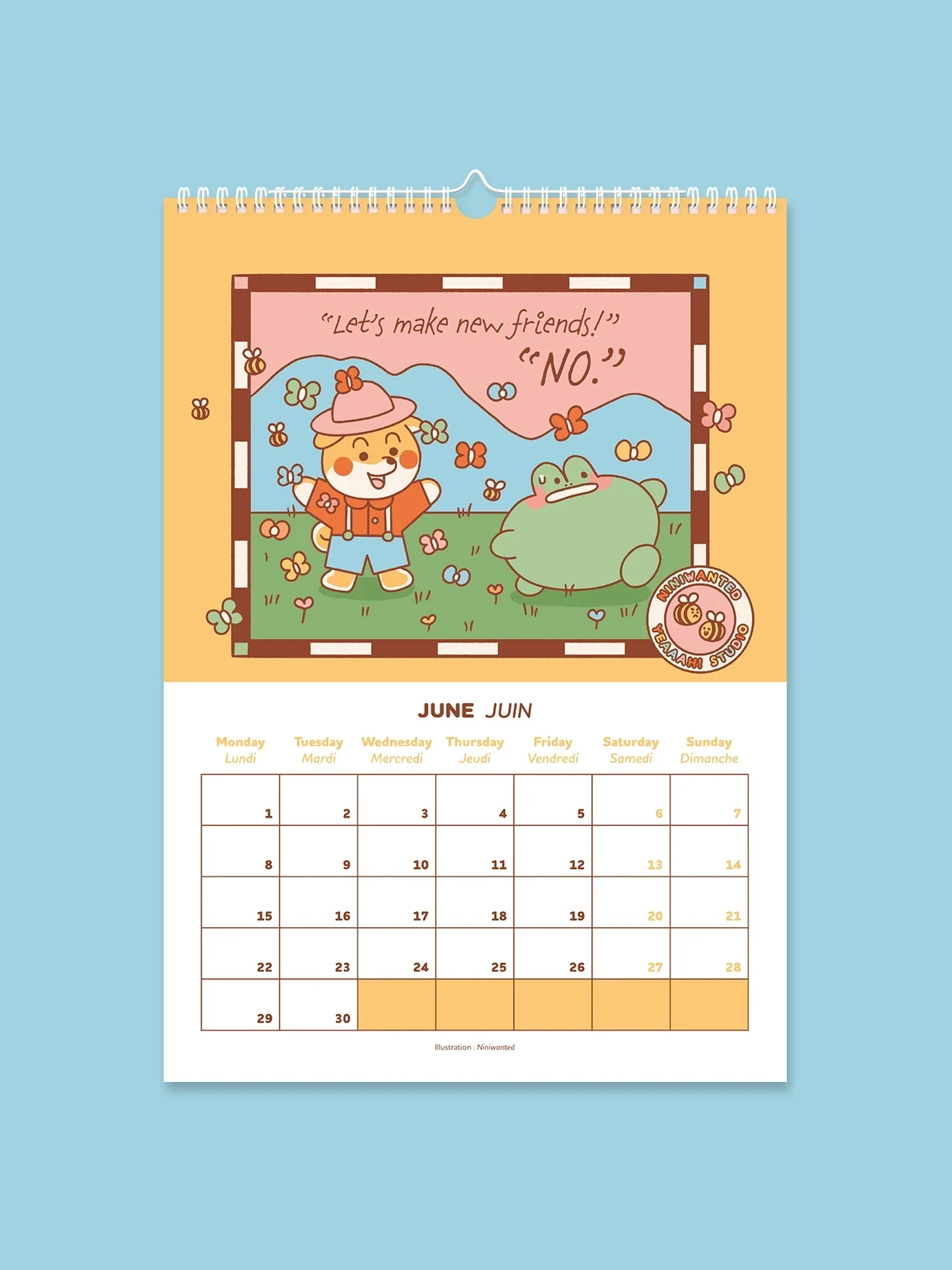 Calendrier 2026 - One year with Mimi & Bobby