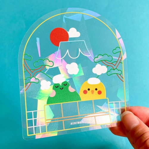 Suncatcher sticker - Onsen time