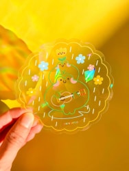 Suncatcher sticker - Ranas ukelele