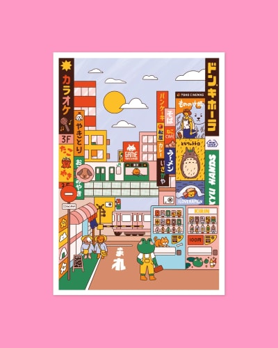 Affiche - Day in Tokyo