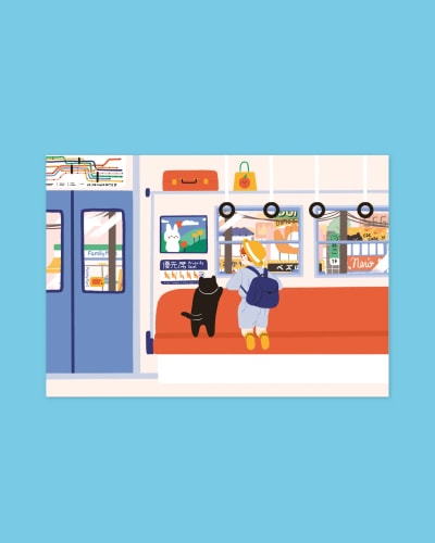 Affiche - Travel by train