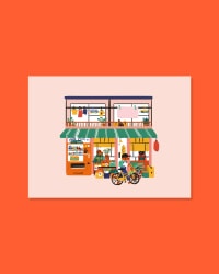 Póster - Barrio japonés