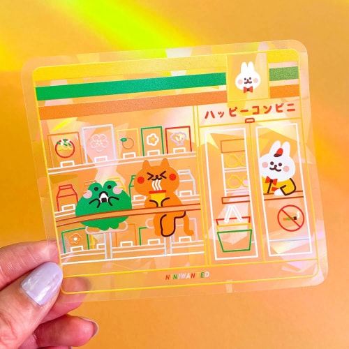 Suncatcher sticker - Happy konbini