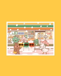 Póster - Happy konbini