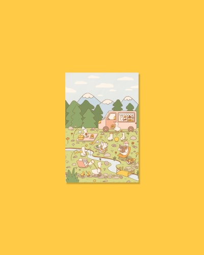 Póster - Día de verano con amigos