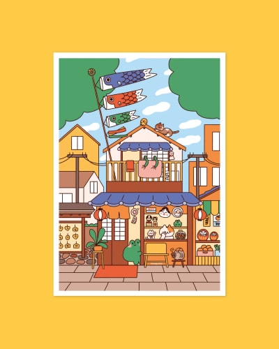 Affiche - Souvenirs shop