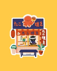 Pegatina - Tienda de takoyaki
