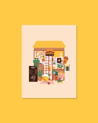 Póster - Café de amigos