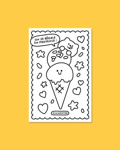 Coloring postcards - Pack of 6