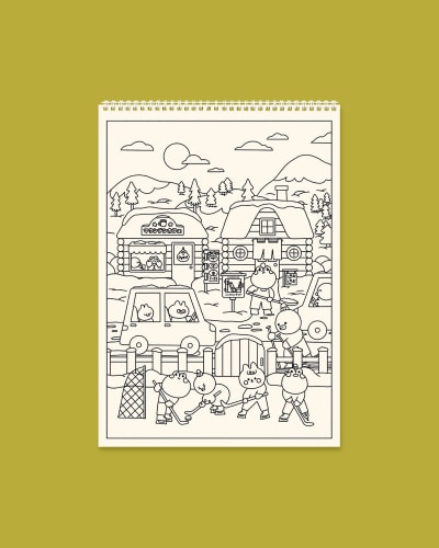 Libro para colorear - Happy days