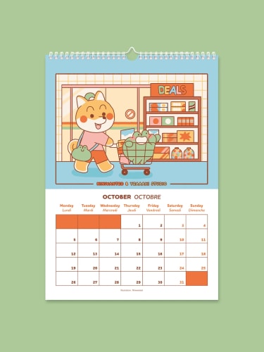 Calendrier 2026 - One year with Mimi & Bobby