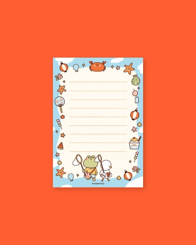 Bloc-notes - Summer vacation