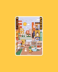 Pegatina - Día en Tokio