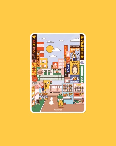 Sticker - Day in Tokyo