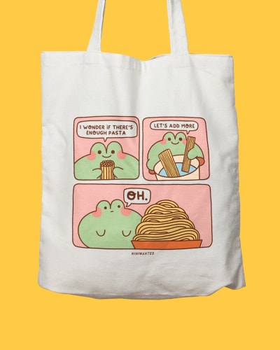 Tote bag - Bobby is cooking pasta