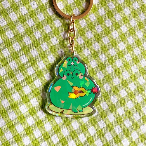 Porte-clé - Frogs ukulele