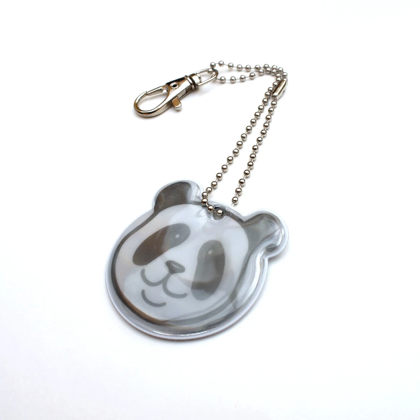 Joli réflecteur panda avec une chaîne en métal