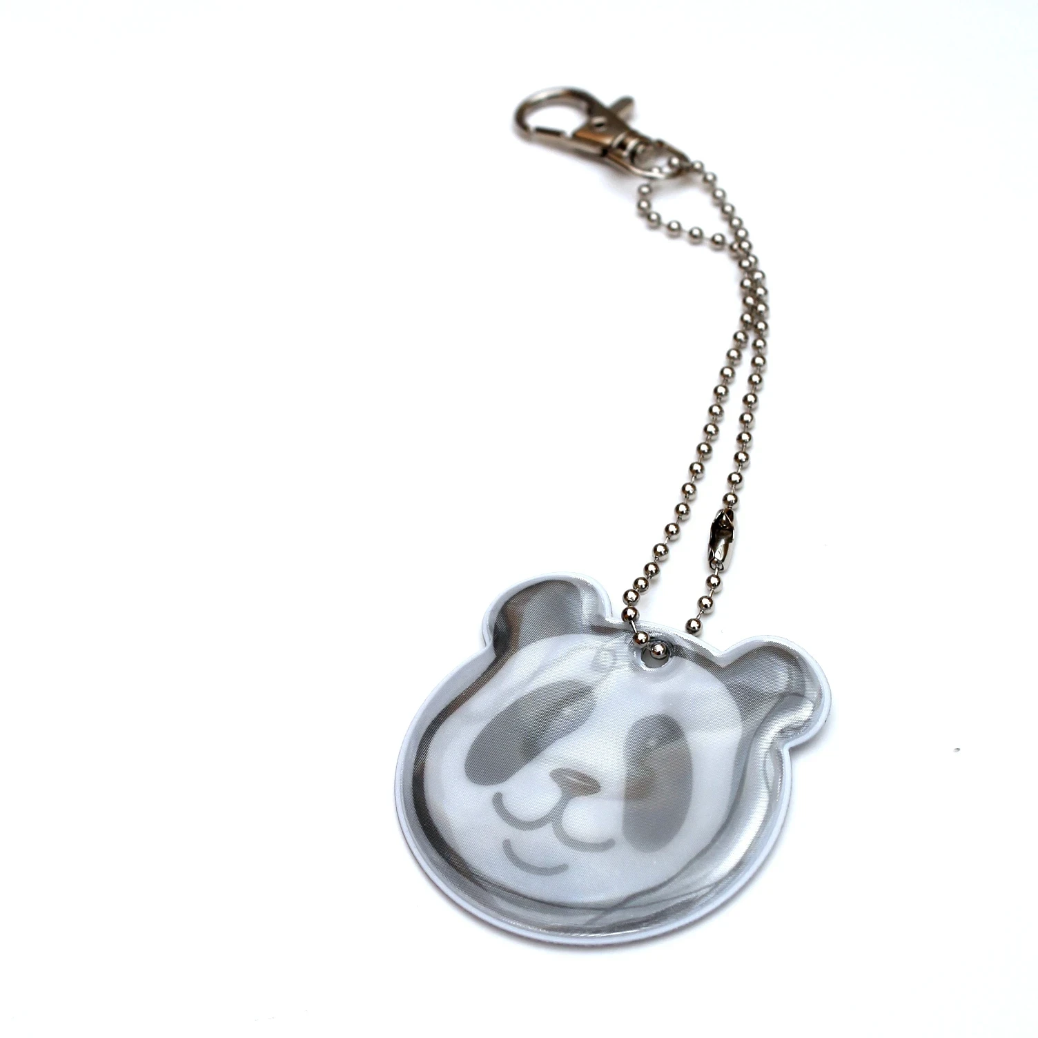 Joli réflecteur panda avec une chaîne en métal