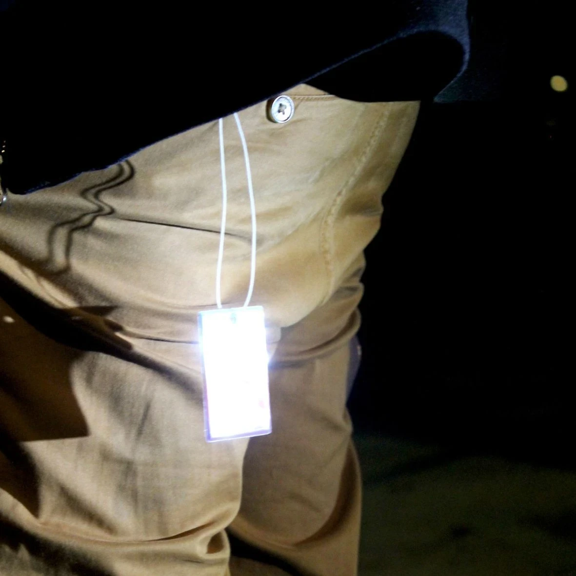 Réflecteur rectangle avec ficelle